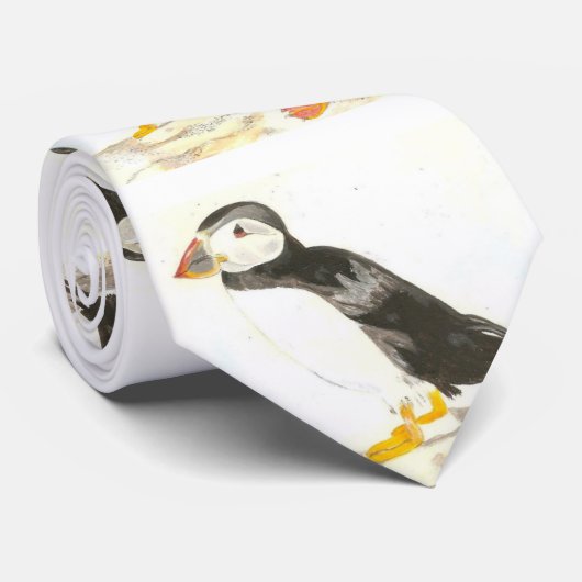 Puffins-Krawatte Krawatte (Gerollt)