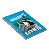 Puffins & Kreuzfahrtschiff - Sitka, Alaska Notizblock (Rechte Seite)