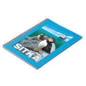 Puffins & Kreuzfahrtschiff - Sitka, Alaska Notizblock (Linke Seite)