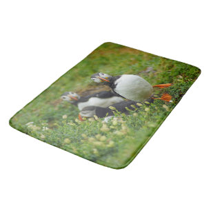 Puffins - little birds big badematte