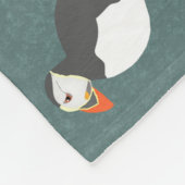 Puffins Medium Fleece Blanket (Ecke)