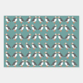 Puffins-Papierblätter Geschenkpapier Set (Vorderseite 3)