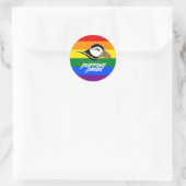 Puffins Pride Runder Aufkleber (Tasche)