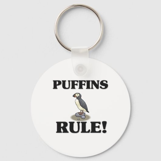 PUFFINS-Regel! Schlüsselanhänger (Vorderseite)