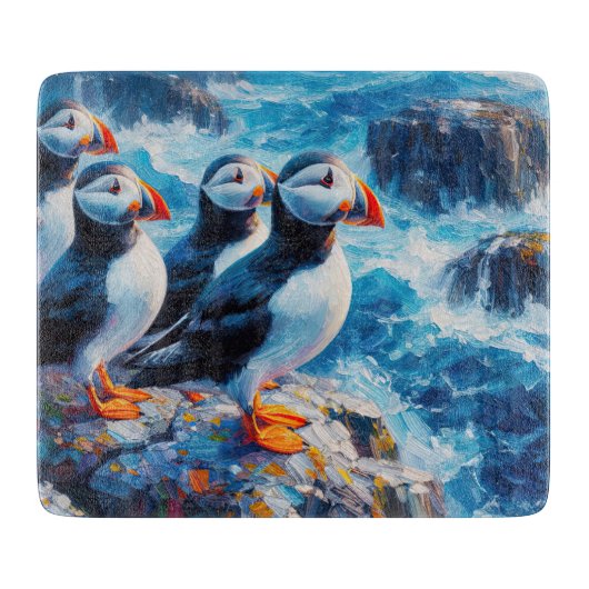 Puffins Schneidebrett (Vorderseite)