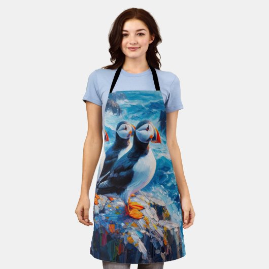 Puffins Schürze (Getragen)