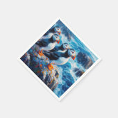 Puffins Serviette (Ecke)