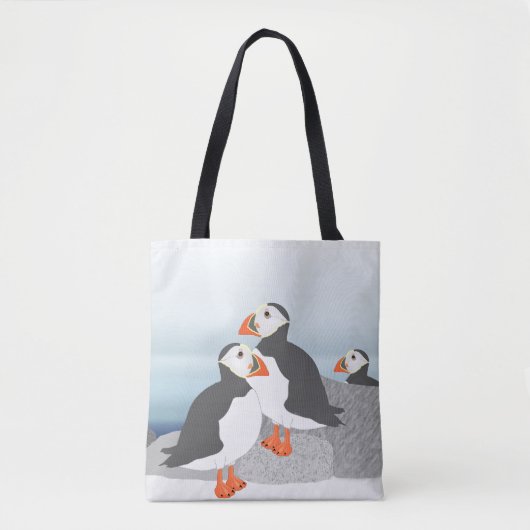 Puffins-Taschen-Tasche Tasche (Vorderseite)