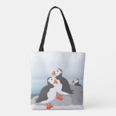 Puffins-Taschen-Tasche Tasche (Rückseite)