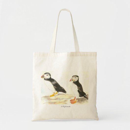 Puffins-Taschen-Tasche Tragetasche (Vorne)
