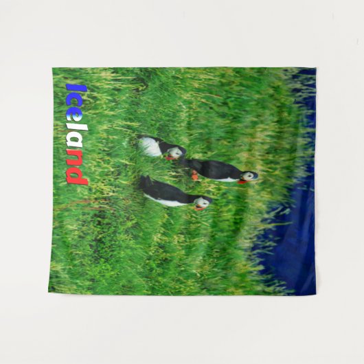 Puffins Wandteppich (Vorderseite (Horizontal))
