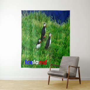 Puffins Wandteppich