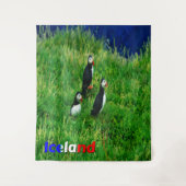 Puffins Wandteppich (Vorderseite)