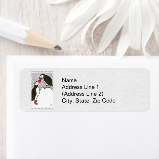 Puffins Winter Rücksendeadresse (Insitu)