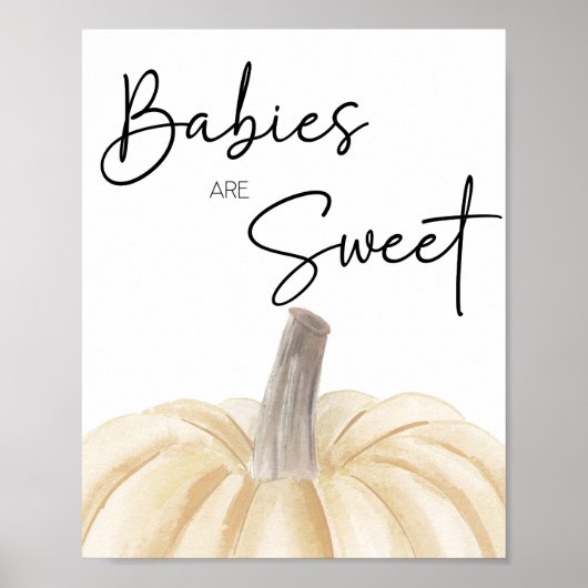 Puffkinderdusche Babys sind süß Poster (Vorne)