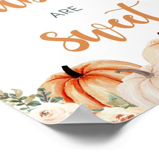 Puffkinderdusche Babys sind süß Poster (Ecke)