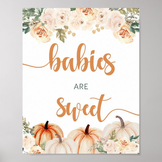 Puffkinderdusche Babys sind süß Poster (Vorne)