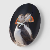 Puffnpaare Große Wanduhr (Winkel)