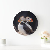 Puffnpaare Große Wanduhr (Zuhause)