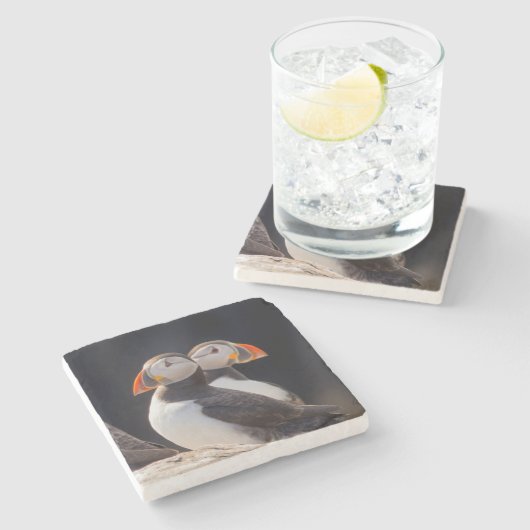 Puffnpaare Steinuntersetzer (Seitenansicht)