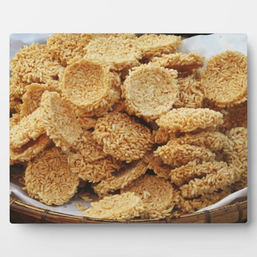 Puffriese Kuchen ~ asiatische Süßigkeiten Nachspei Fotoplatte (Vorderseite)