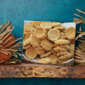 Puffriese Kuchen ~ asiatische Süßigkeiten Nachspei Fotoplatte (Seite)