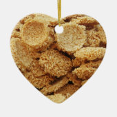 Puffriese Kuchen ~ asiatische Süßigkeiten Nachspei Keramikornament (Vorne)