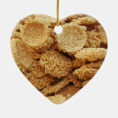 Puffriese Kuchen ~ asiatische Süßigkeiten Nachspei Keramikornament (Hinten)