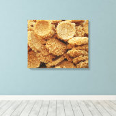 Puffriese Kuchen ~ asiatische Süßigkeiten Nachspei Leinwanddruck (Insitu (Holzboden))