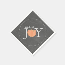 Puffsack-Kinderdusche mit Joy Chalkboard Pumpkin F Serviette