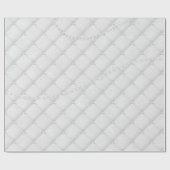 Puffsack Weiß Pearly Gray Silver Luxury Glass Geschenkpapier (Flach)