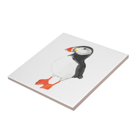 Puffsbird Wildlife Fliese (Seite)