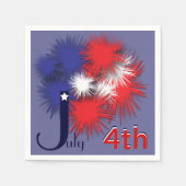 Puffsflagge am 4. Juli Serviette (Vorderseite)