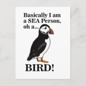 Puffstein Bird Seabird Wildlife Funny Postkarte (Vorderseite)