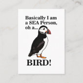 Puffstein Bird Seabird Wildlife Funny Visitenkarte (Vorderseite)
