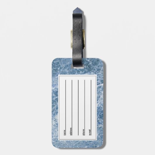 Puffvogel Gepäckanhänger (Rückseite vertikal)