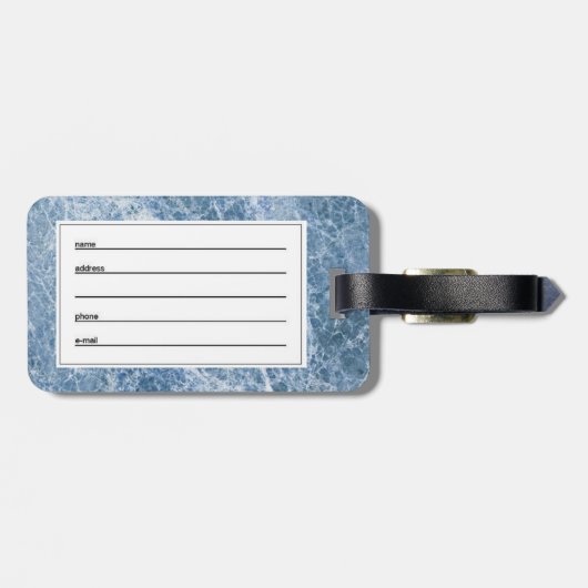 Puffvogel Gepäckanhänger (Rückseite horizontal)