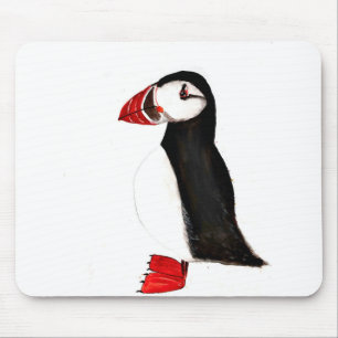 Puffvogel niedlich Funny Aquarell Arktis Mousepad