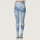 Puffwolken überall auf Print-Leggings Leggings (Vorderseite)