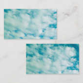 Puffwolken Visitenkartenvorlage Art Foto Visitenkarte (Vorne/Hinten)