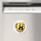 Puffy 3D Emoji Round Magnet (In Situ (Geschirrspüler))