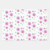 Puffy Blooms Geschenkpapier Set (Vorderseite)
