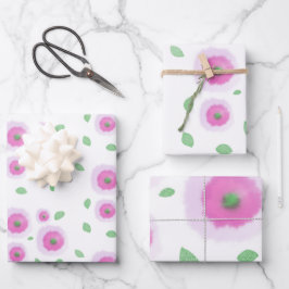 Puffy Blooms Geschenkpapier Set