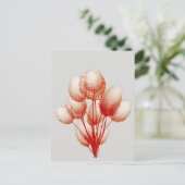 Puffy Blooms Postkarte (Stehend Vorderseite)