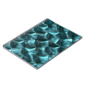 Puffy Blue Green Aquamarin Notizblock (Linke Seite)