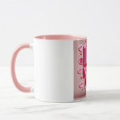 Puffy Bubblegum Dripping Liebe Tasse (Links)