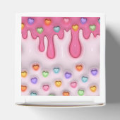 Puffy Cake Frosting Dripping Hearts Geschenkschachtel (Oben)