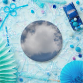 Puffy Cumulus Wolken in blauem Himmel Pappteller (Party)