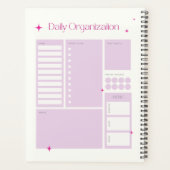 Puffy Heart Aesthetic Planner Planer (Rückseite)