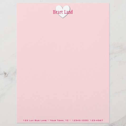 Puffy Heart Briefbogen (Vorderseite)